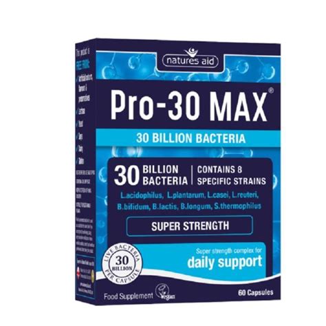 Natures Aid Bio360 Pro 30 Max 30 Billion Daily Probiotic 60 Capsules Oxford Lifestyle