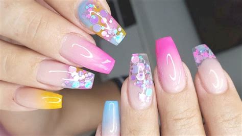 Nail art 5 diseños elegantes de uñas acrílicas que refrescarán tu