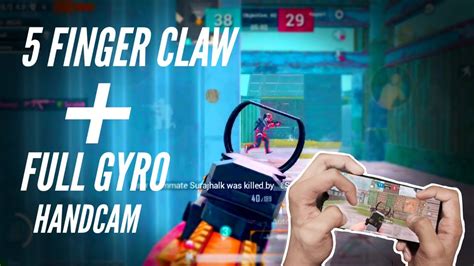 5 Fingers Claw Always On Gyro Handcam One Plus 7 Pubg Mobile