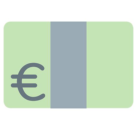 Banknote With Euro Sign Emoji for Facebook, Email & SMS | ID#: 641 ...