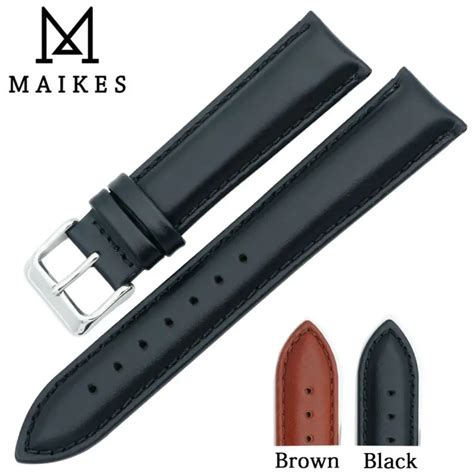 MAIKES Beste Verkauf Uhrenarmbänder 18mm 20mm 22mm 24mm Echtes Leder