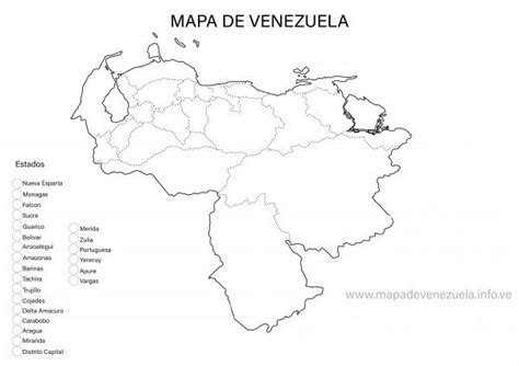 Dibujos De Mapa De Venezuela Para Descargar Y Colorear Colorear Im Genes