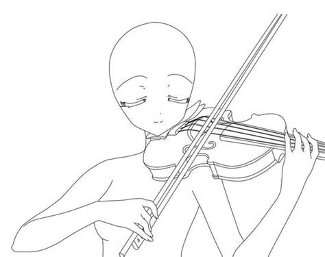 Punk Anime Girl Playing Violin