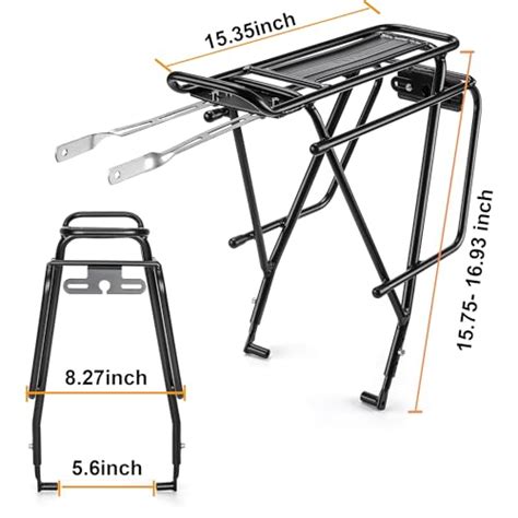 Cxwxc Rear Bike Rack Bike Cargo Rack For Disc Brake