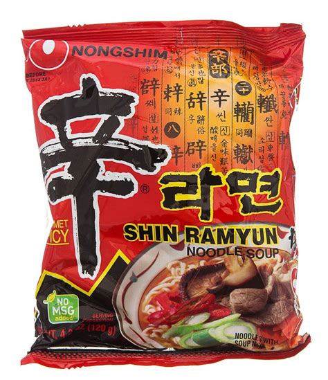 Nong Shim Shin Ramyun Noodle Soup Gourmet Spicy Flavor Ounce