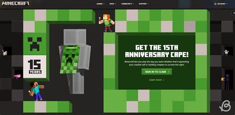 How To Get The Minecraft Creeper Cape 15th Anniversary Cape Beebom