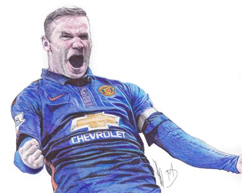 Wayne Rooney Ballpoint Pen Drawing by demoose21 on DeviantArt