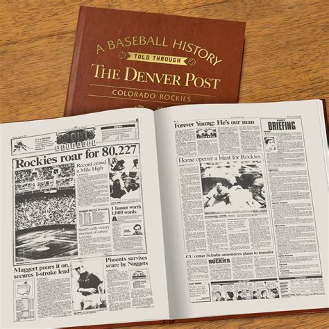 Colorado Rockies History Newspaper Book - Historic Newspapers