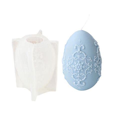 Sieyio Flower Ball Candle Molds Easter Egg Candle Epoxy Resin Silicone