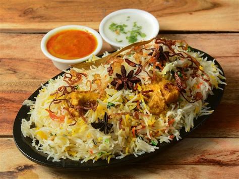 Chicken Dum Hyderabadi Biryani Traditional Biryani Stock Photo Hot