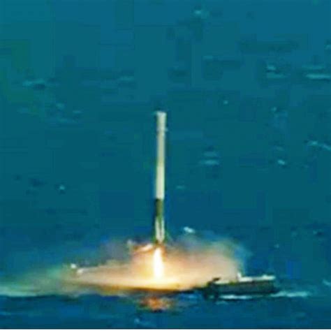 Spacex Achieves First Ever Unmanned Sea Landing Of Reusable Falcon 9