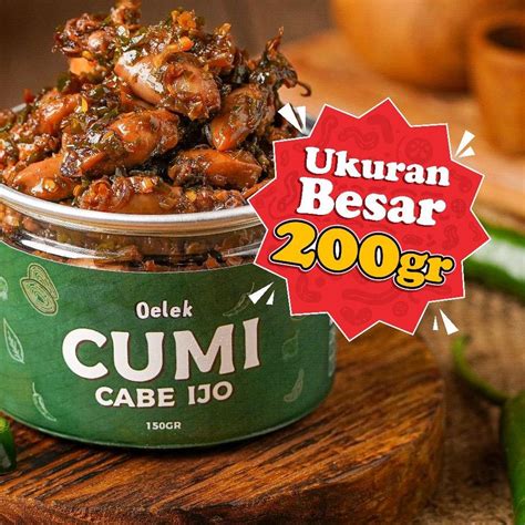 Jual AFY126 Oelek Cumi Cabe Ijo Oelek Lauk Cumi Cabai Ijo Lauk Siap