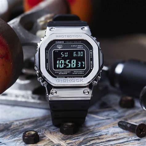 Wts Casio G Shock Gmw B5000 1 Full Metal Silver With Black Resin Band