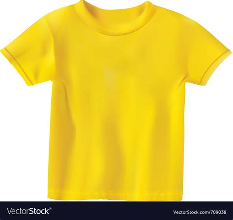 Yellow t-shirt design template Royalty Free Vector Image