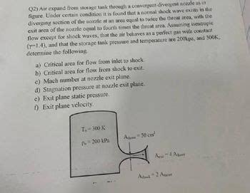 Answered Q2 Air Expand From Storage Tank Through A Figure Under