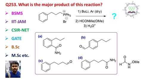 Q 253 Reaction Of Wittig Reagent And Amide By Dr Tanmoy Biswas Chemistry The Mystery Of