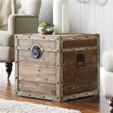 Wood Storage Trunk Coffee Table - Foter