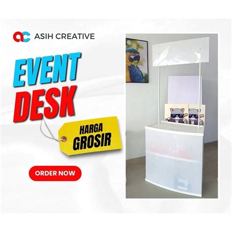 Jual Event Desk Meja Promosi Booth Portable Polos Shopee Indonesia