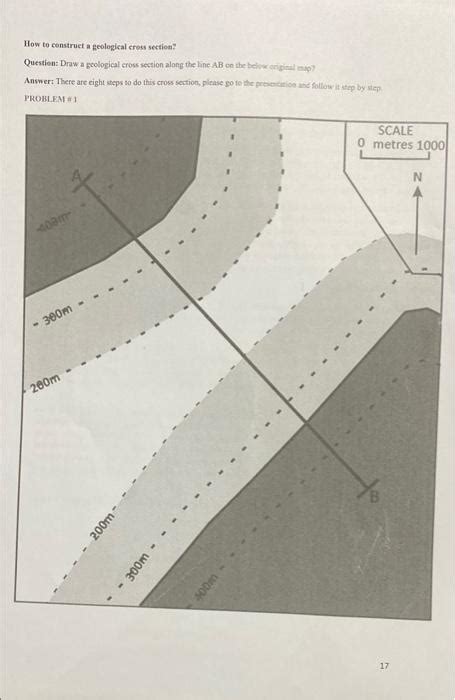 Solved How To Construct A Geological Cross Section Chegg