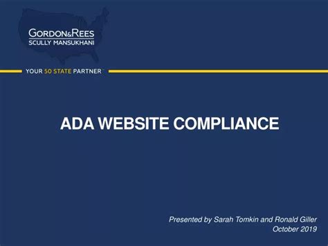 Ppt Ada Website Compliance Powerpoint Presentation Free Download