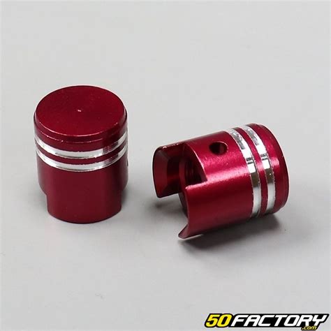 Bouchons De Valve Alu Piston Rouges Pi Ce Moto Scooter