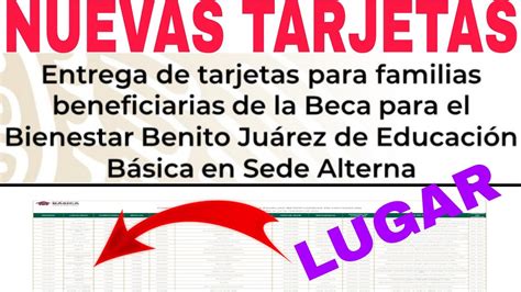 Inicia Nueva Entrega De Tarjeta Becas Benito Ju Rez Ve Por La Tuya