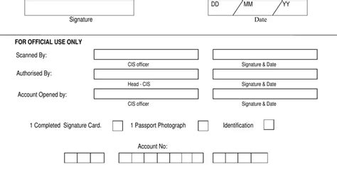 Gtb Account Opening Form Fill Out Printable PDF Forms Online