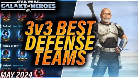 Best V Defense Teams May Swgoh Gac V Galaxyofheroes