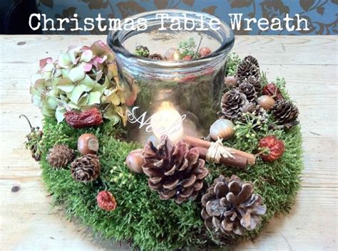 Diy Tutorial Christmas Table Wreath