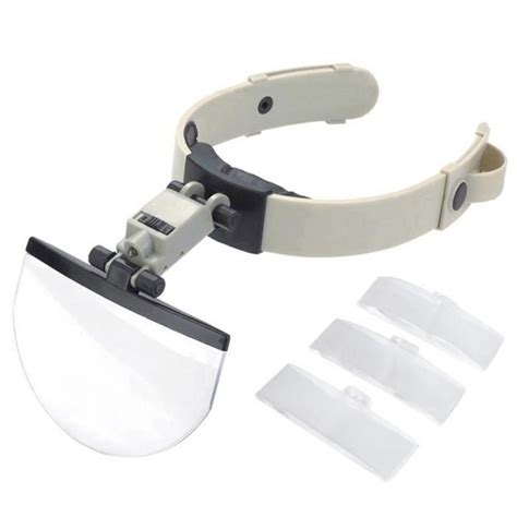 Loupe Bandeau Led Mont E Sur La T Te De Lecture Pour Broderie Et