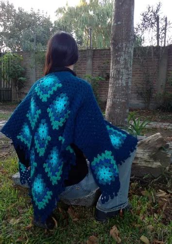 Tejidos Crochet Ruana Chal Artesanal En Lana En Venta En Capital