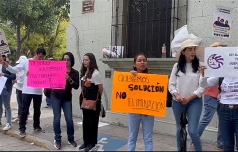 No Cesan Las Protestas De Trabajadores Del Pjf En La Ciudad De Oaxaca