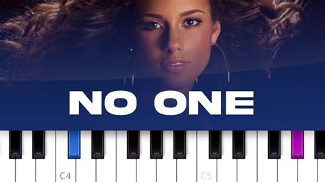 Alicia Keys No One Piano Tutorial YouTube