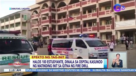 Halos Estudyante Dinala Sa Ospital Kasunod Ng Matinding Init Sa