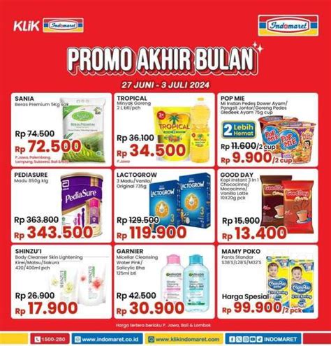 Promo Gajian Indomaret Juni Juli Promo Akhir Bulan Beli