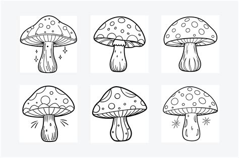 Mushroom Silhouette Illustration 47468694 Vector Art At Vecteezy