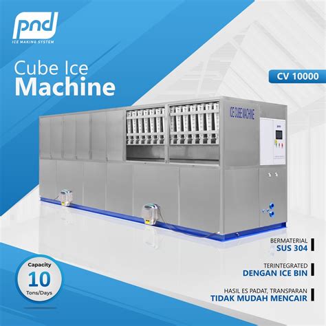 Jual Mesin Pembuat Es Batu Cube Ice Cube Machine Kapasitas 10 Ton