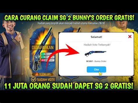 CARA CURANG CLAIM SG 2 BUNNY S ORDER GRATIS TERBARU 2024 CARA