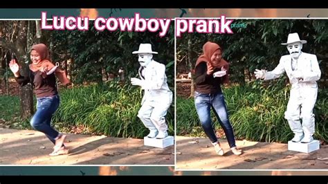 STATUE PRANK VS Cowboy Prank Funny Just For Laughing YouTube