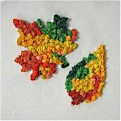 Tissue Paper Fall Leaf Craft