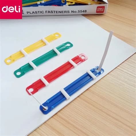 Buy Deli Multifunctional 2 Holes Plastic Paper Clip Binding Clip Document File