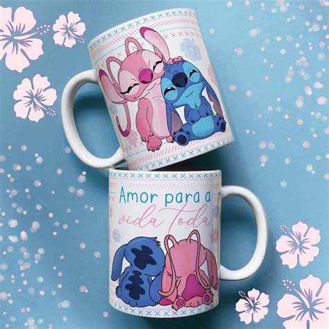 Caneca Lilo E Stitch Amor Para A Vida Toda Elo