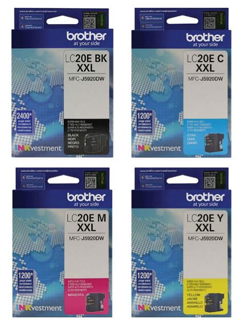 Free Shipping Brother Genuine Lc E Lc Ebk Lc Ec Lc Em Lc Ey