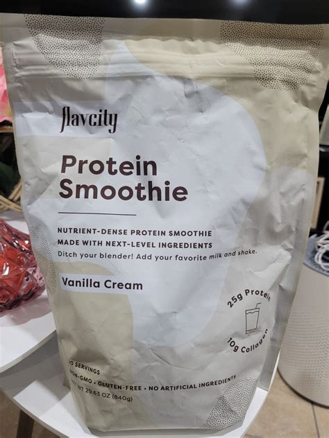 Flavcity Protein Smoothie Vanilla Cream 20 Servings Free Shipping Protein Shakes And Bodybuilding