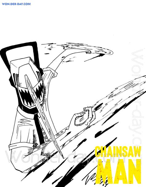 Best Ideas For Coloring Chainsaw Coloring Picture