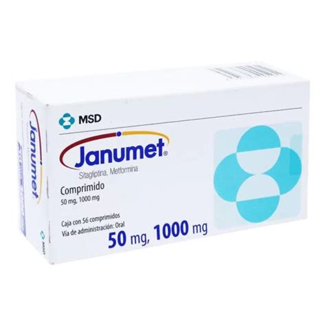 Janumet 50 1000 X 56 Comprimidos Msd Ecofarmacias