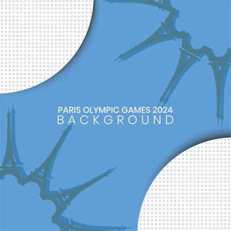 Paris France 2024 Summer Olympic Games Paris 2024 Blue Background