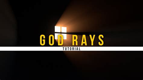 Easy God Rays Tutorial C4doctane Youtube