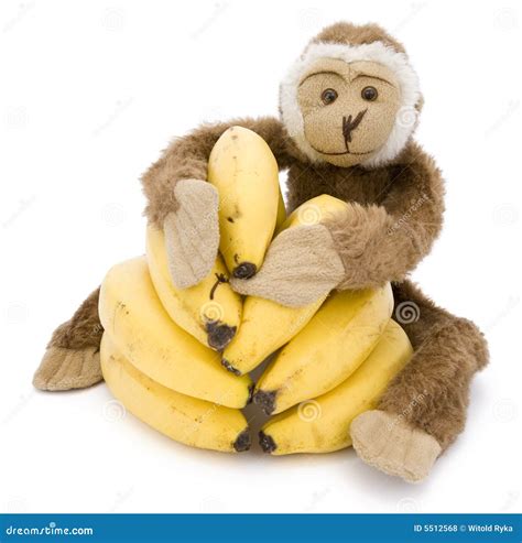 Monkey With Bananas Stock Image Of Food Figurine 5512568 Atelier