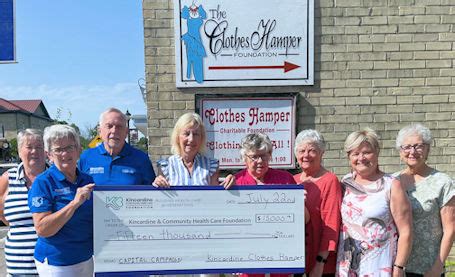 The Kincardine Record Clothes Hamper Donates To Kincardine